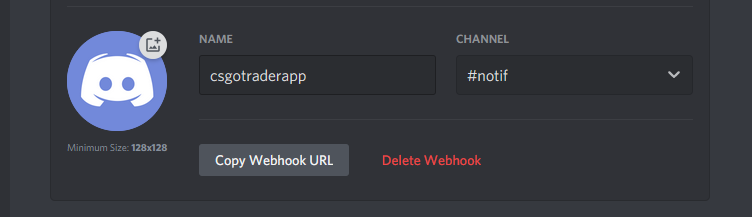 Discord copy webhook