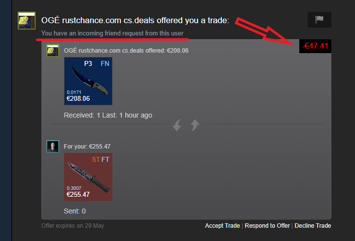You have an incoming friend request from the user, profit/loss moved You have an incoming friend request from the user, profit/loss moved